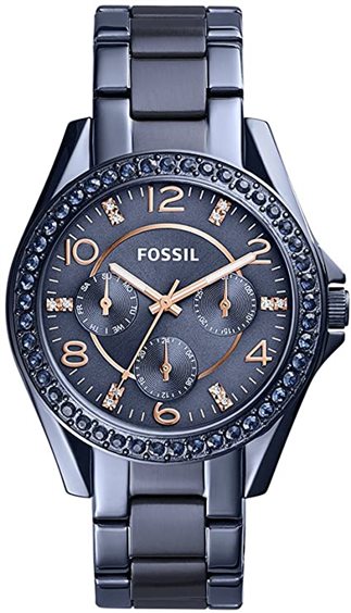 Montre femme fossil bleu hot sale